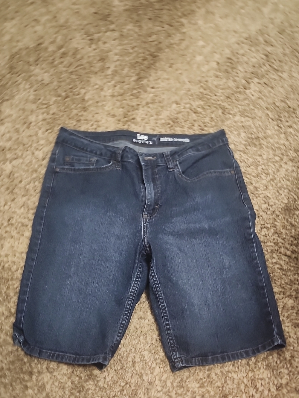 Lee WoMen's Dark Indigo Relaxed Denim Shorts